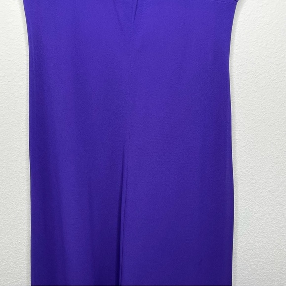 LINDISSIMA Vintage 80’s Maxi Gown Purple Blue Size 6 - Picture 11 of 16